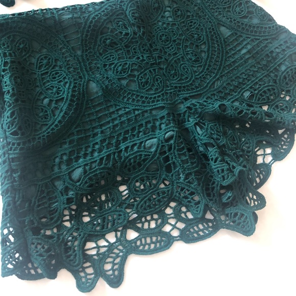 W’s cropped lace set up(Dark Green Size: M) - Picture 4 of 12